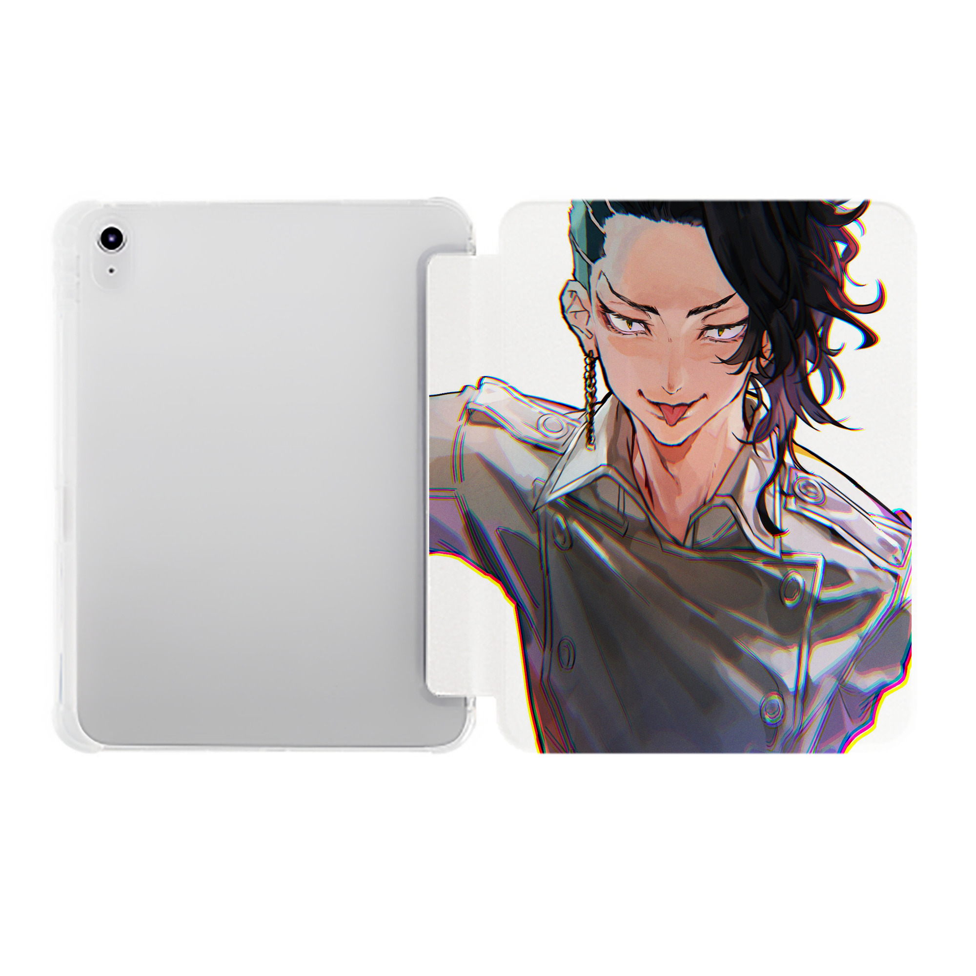 （画像用） 東京リベンジャーズ Tokyo Revengers IPad ケース ペン収納付き 三つ折りスタンド PUレザー×シリコン 対応機種9.5/10.5/10.9インチ